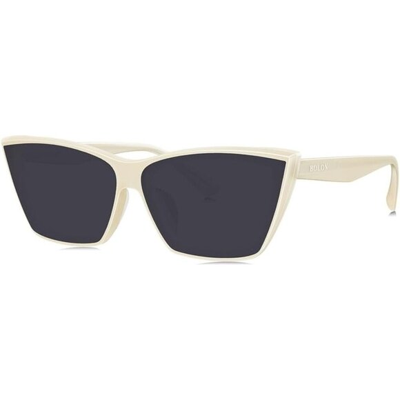 🆕Women White Elegant Trendy Cat Eye Polarized Exclusive Eyewear Sunglasses - Picture 1 of 7